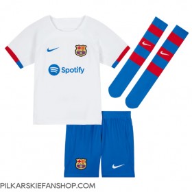 Koszulka piłkarska Barcelona Paez Gavi #6 Strój wyjazdowy dla dzieci 2023-24 tanio Krótki Rękaw (+ Krótkie spodenki)